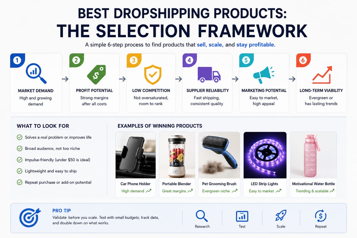 Best Dropshipping Products: The Selection Framework