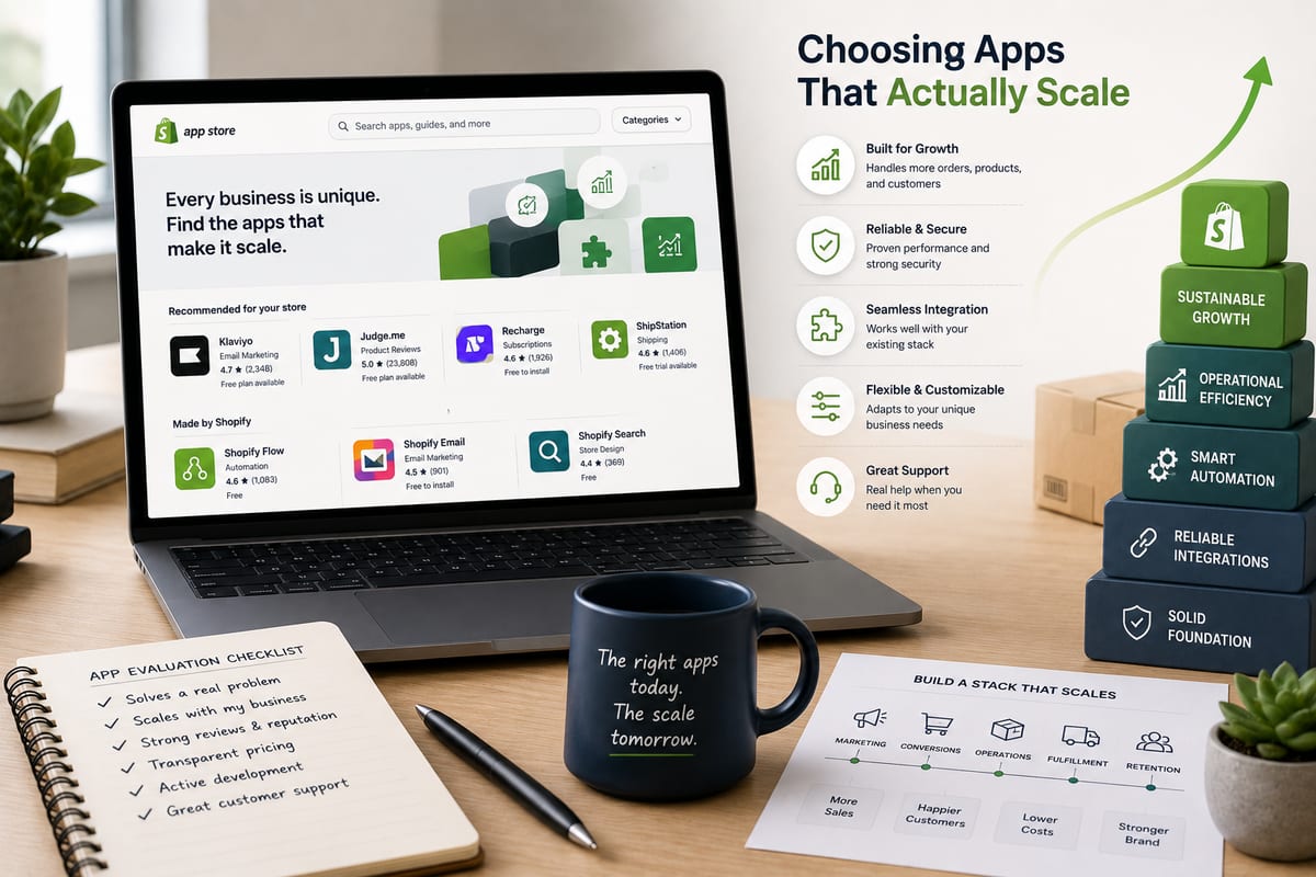Shopify App Marketplace: Choosing Apps That Actually Scale